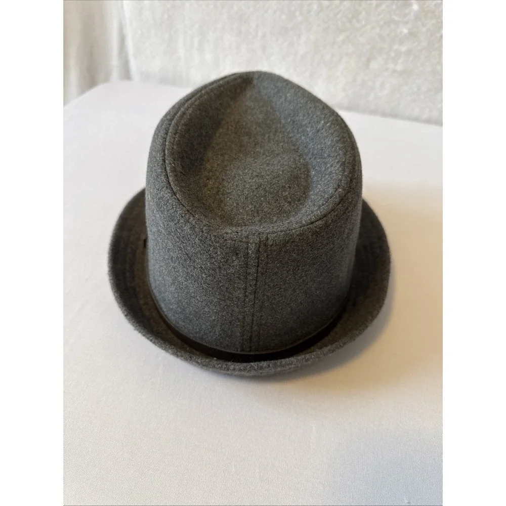 D&Y Wool Blend Gray Fedora Hat‎ Women's OS Boho Winter Classic Timeless Neutral